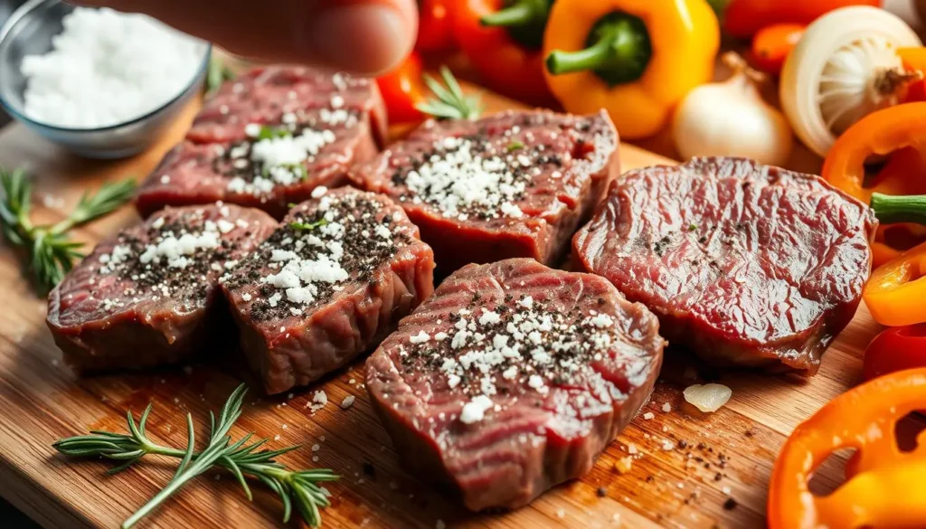 Preparing and Seasoning Steak Bites