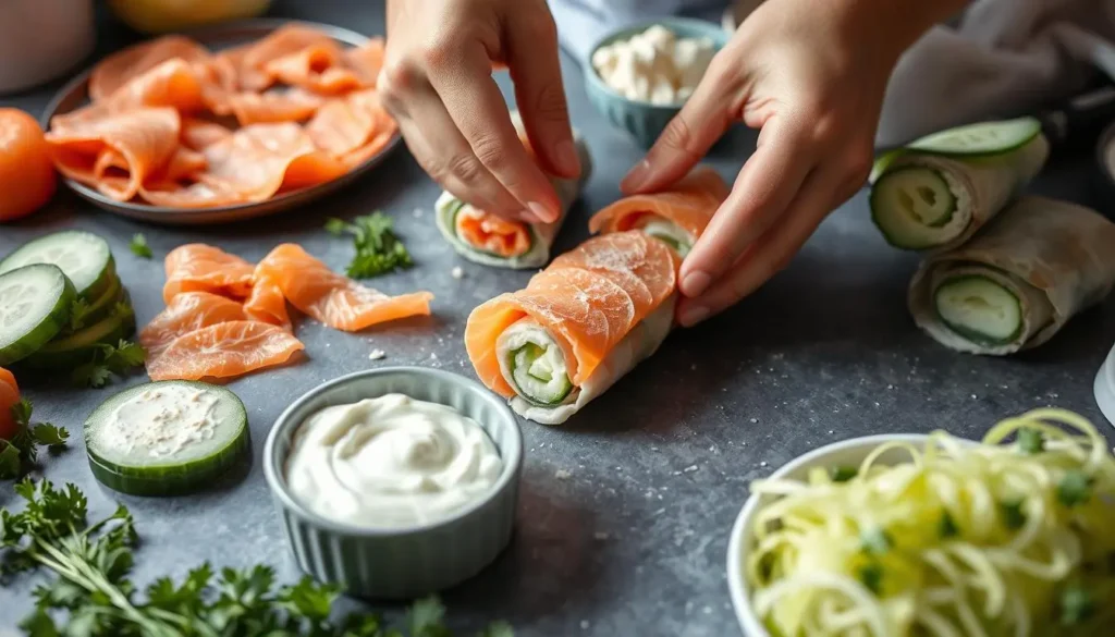 salmon roll assembly